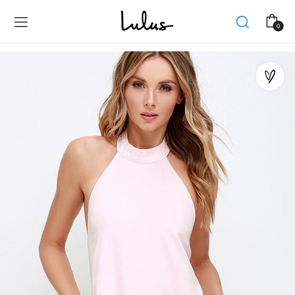 Lulu’s Dress pink Halter Dress
